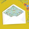 Say it with Flowers - envelope liners